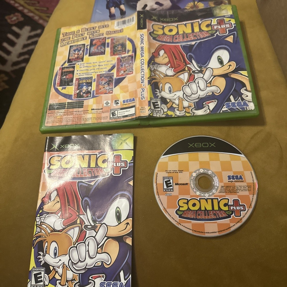 Sonic Mega Collection Plus Microsoft Xbox 2004 Sega CIB Complete 010086640571
